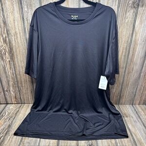 Tek Gear Dry Tek Men's 3XL Tall Black Short Sleeve Performance T Shirt UPF 40